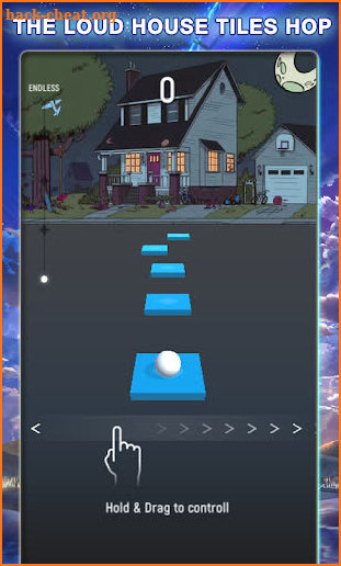The Loud House Tiles Hop Game screenshot
