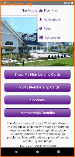 The Magic House, Membership screenshot