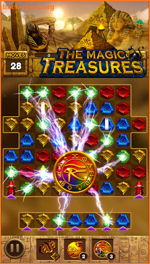 The magic treasures: Pharaoh's empire puzzle screenshot