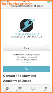 The Maryland Academy of Dance screenshot