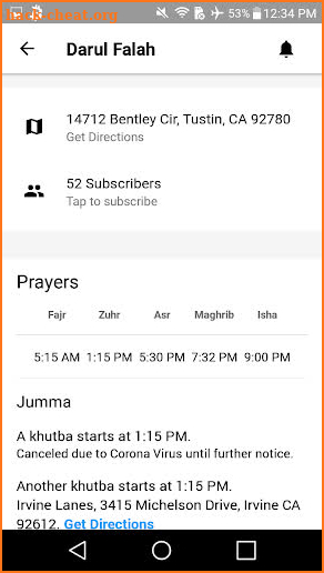 The Masjid App screenshot