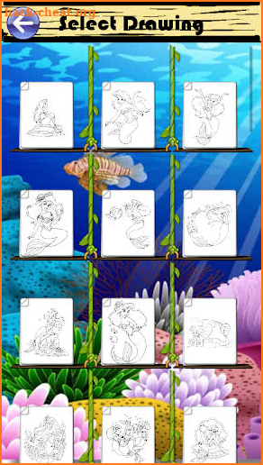 The Mermaid Coloring Book screenshot
