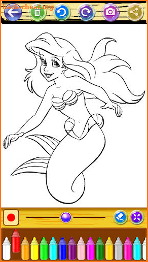 The Mermaid Coloring Book screenshot