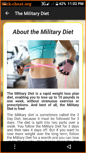 The Military Diet screenshot