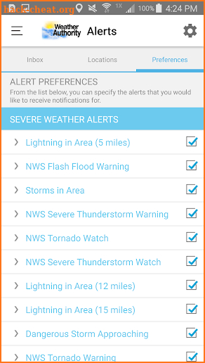 The Montana Weather Authority App screenshot