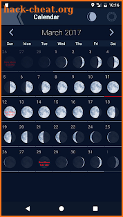 The Moon - Phases Calendar screenshot