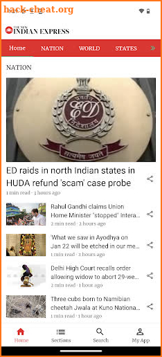 The New Indian Express screenshot