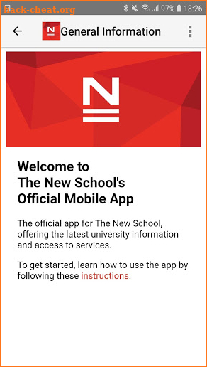 The New School Official App screenshot