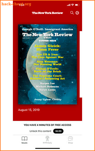 The New York Review of Books screenshot