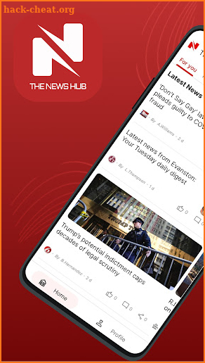 The NewsHub screenshot