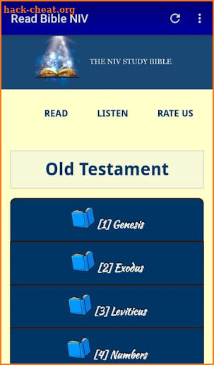The NIV Audio Bible screenshot