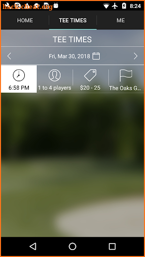 The Oaks Golf Links Tee Times screenshot