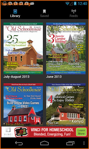 The Old Schoolhouse Magazine screenshot
