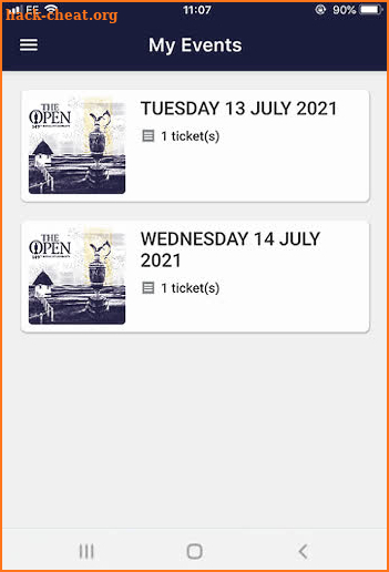 The Open Tickets screenshot