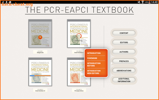 The PCR-EAPCI Textbook screenshot