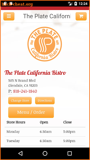 The Plate California Bistro screenshot