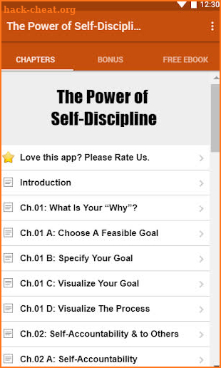 The Power of Self-Discipline screenshot