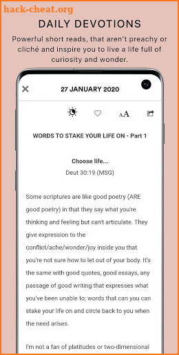 The Practice Co Daily Devotionals screenshot