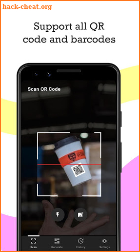 The QR Scanner : QR code reader & barcode scanner screenshot