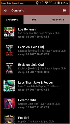 The Rave / Eagles Club screenshot