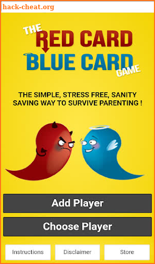 THE RED CARD BLUE CARD GAME screenshot
