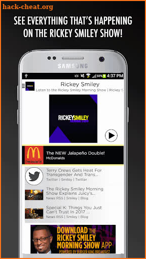 The Rickey Smiley Morning Show screenshot