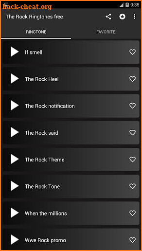 the rock ringtones free screenshot