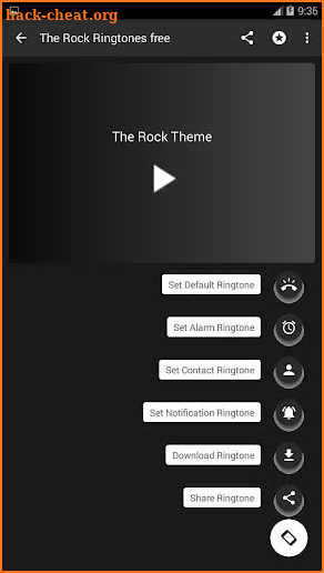 the rock ringtones free screenshot