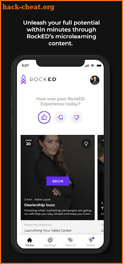 The RockED App screenshot
