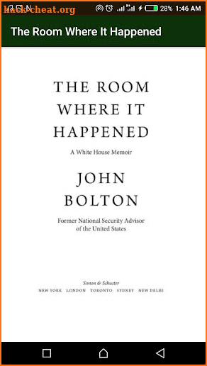 The Room Where It Happened by John Bolton screenshot