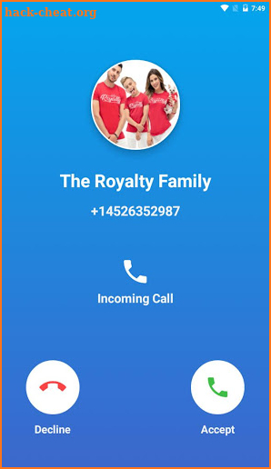 The Royalty Family Call, screenshot