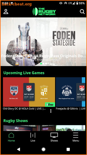 The Rugby Network screenshot