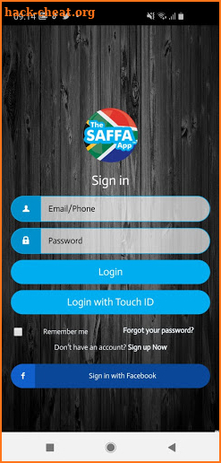 The SAFFA App™ screenshot