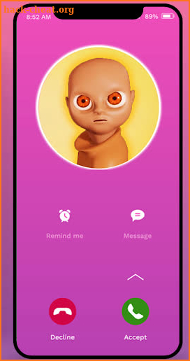 The Scary Baby in Yellow Fake Call Video Simulator screenshot
