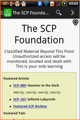 The SCP Foundation DB donate screenshot