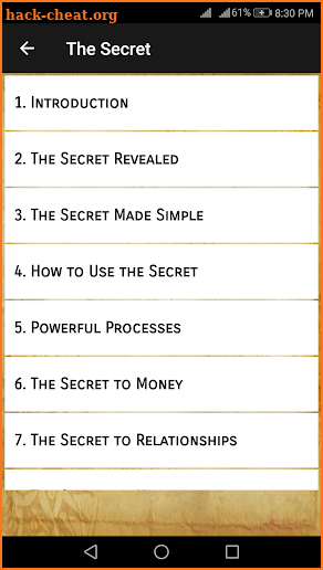 The Secret : Law Of Attraction Summary screenshot