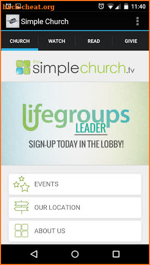 The Simple Church screenshot
