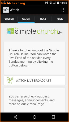 The Simple Church screenshot