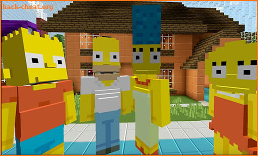 The Simpsons hid and run Mod For Minecraft PE screenshot