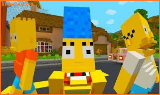 The Simpsons hid and run Mod For Minecraft PE screenshot