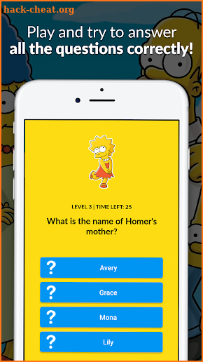 The Simpsons Quiz screenshot