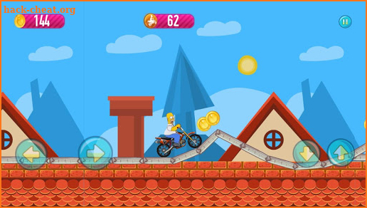 The Simpsons Ride Motobike Game screenshot
