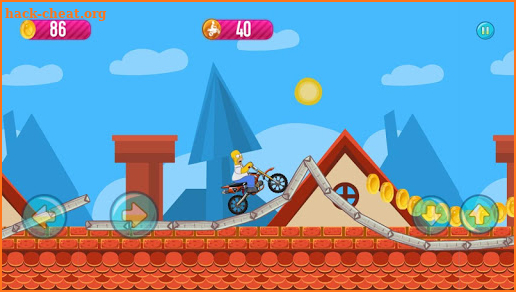 The Simpsons Ride Motobike Game screenshot