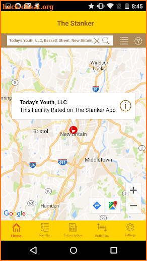 The Stanker Restroom Finder Mobile App screenshot