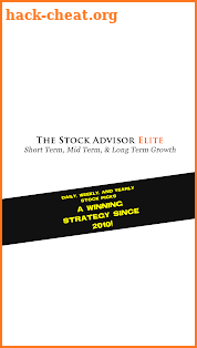 The Stock Advisor Elite 9 screenshot