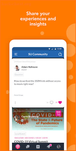 The SU Global Community screenshot