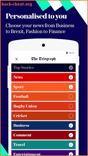 The Telegraph - breaking news app screenshot