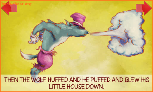 "The three little pigs" tale screenshot