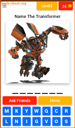 The Transformers Quiz screenshot