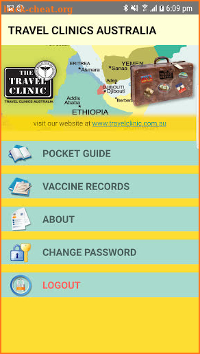 The Travel Clinic Vaccine App screenshot